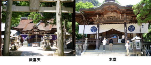 八栗寺歓喜天と本堂